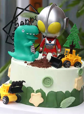 恐龙怪兽儿童小男孩宝宝生日插件