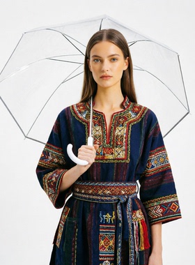 绯闻女孩Serena van der Woodsen透明鸟笼伞美剧名媛长柄雨伞
