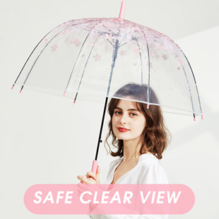 英国女王伊丽莎白鸟笼透明雨伞totes绯闻女孩Blair同款蘑菇深拱形