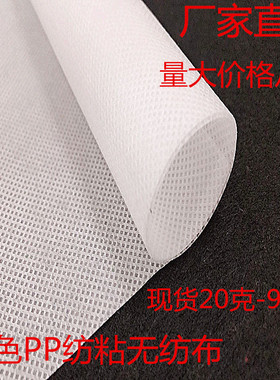 20-200克黑白色无纺布布料内衬防尘收纳育苗购物袋PP纺粘无纺布