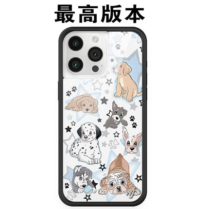wildflow手机壳小狗派对WF适用于iPhone17promax苹果16/15/14/13/pro/plus/max防摔欧美风明星同款保护套