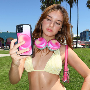 wildflow粉/蓝色极光苹果17Pro适用iPhone16/15/14ProMax/13Plus壳可爱欧美时尚WF艺术防摔保护套12