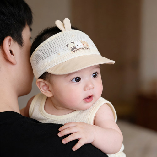 新生儿夏季薄款护囟门居家帽男女宝宝婴幼空顶小月龄纯棉囟门胎帽