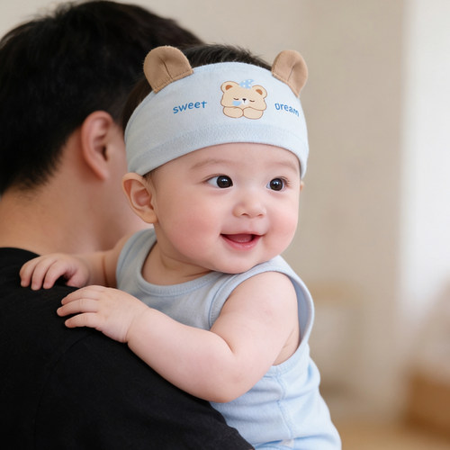 新生夏季薄款护囟门空顶胎帽男女宝宝婴幼儿小月龄纯棉居家空调帽