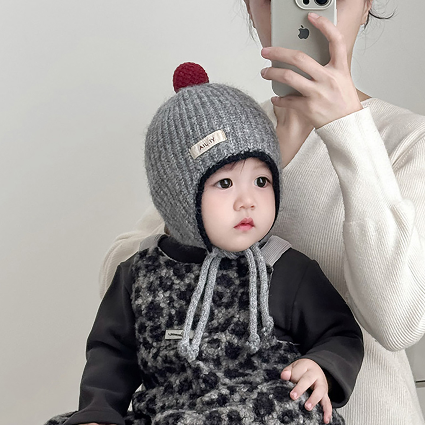 韩版洋气儿童帽子秋冬季保暖加厚针织护耳帽男婴女宝宝防风毛线帽