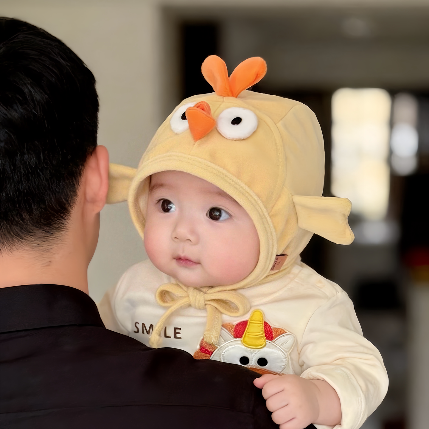 可爱搞怪婴幼儿帽子秋冬款保暖防风护耳包头帽男女宝宝小月龄胎帽