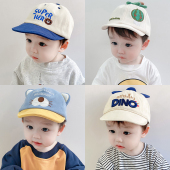 潮 鸭舌帽可爱超萌男女童软檐棒球帽夏韩版 宝宝帽子春秋季 婴儿薄款