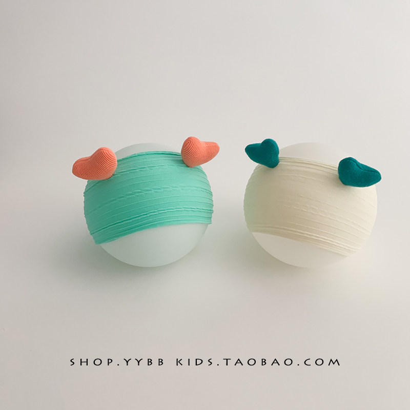 ins韩版婴幼儿发带女宝宝可爱超萌护囟门男女童洋气头饰新生胎帽