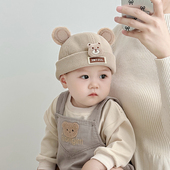 婴儿帽子秋冬季 保暖防风可爱卡通地主帽男童女宝宝雅痞瓜皮帽春季