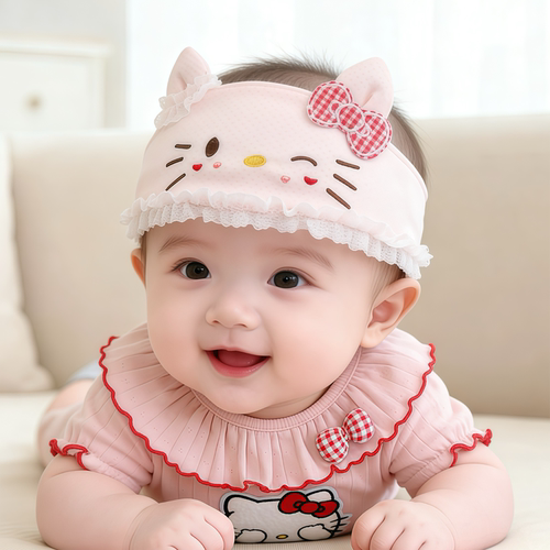 婴儿帽子夏季薄款透气纯棉小月龄空顶护囟门帽女宝宝新生儿胎帽春