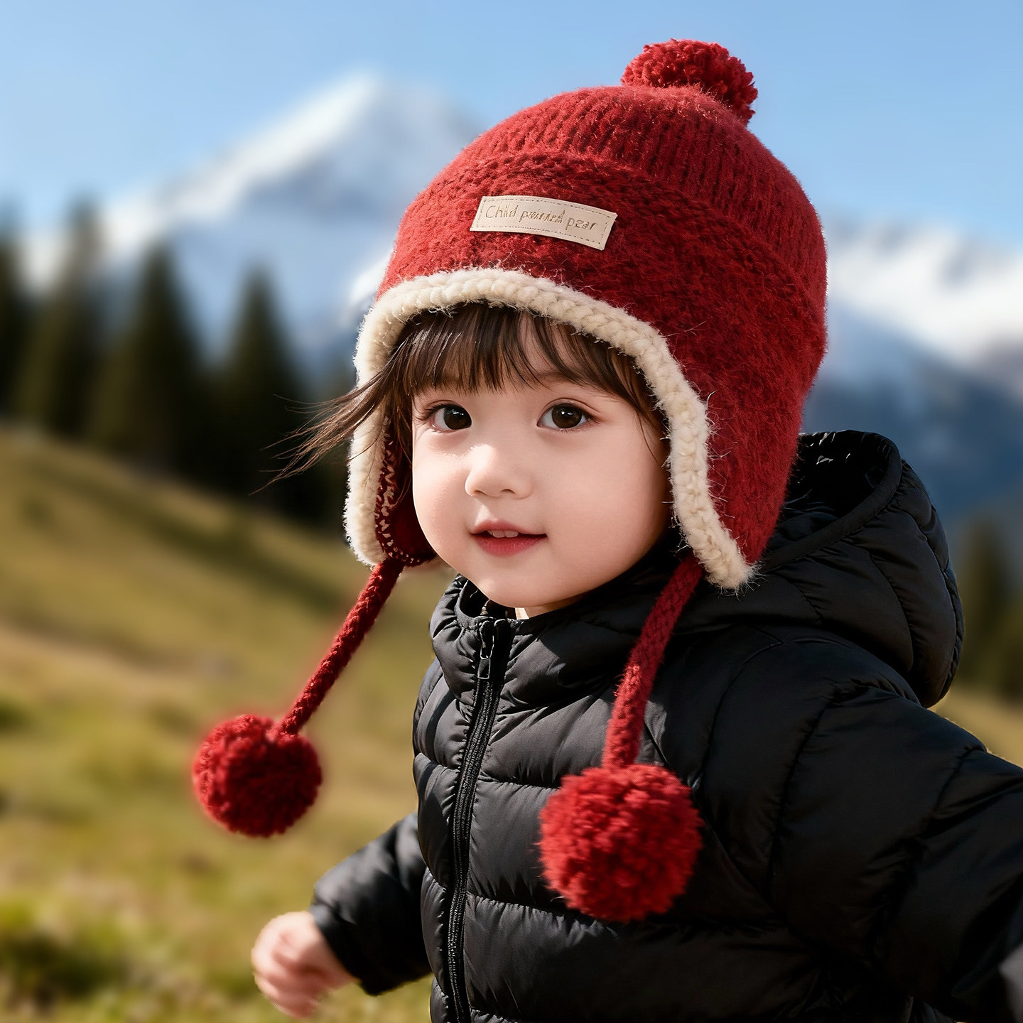 儿童帽子秋冬季保暖加厚针织护耳帽男女宝宝可爱防风毛线韩版帽潮,童装/婴儿装/亲子装,帽子,淘宝优惠券,粉丝福利购,淘宝优惠卷