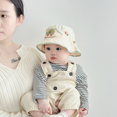 宝宝帽子春秋薄款 可爱超萌卡通渔夫帽男女童小月龄遮阳防晒盆帽夏