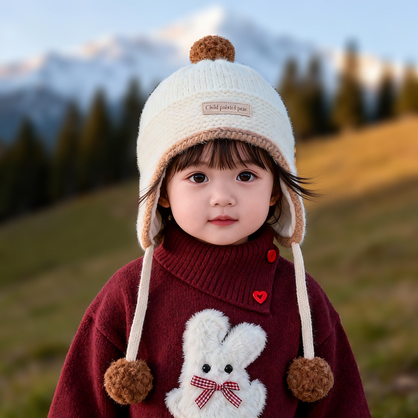 儿童帽子秋冬季保暖加厚针织护耳帽男女宝宝可爱防风毛线韩版帽潮,童装/婴儿装/亲子装,帽子,淘宝优惠券,粉丝福利购,淘宝优惠卷