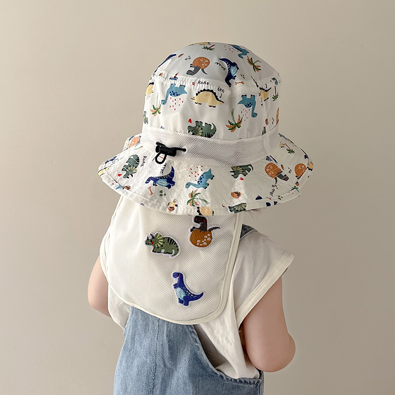 儿童渔夫帽子春秋款薄款儿童速干披肩帽韩版男女宝宝夏遮阳防晒帽,童装/婴儿装/亲子装,帽子,淘宝优惠券,粉丝福利购,淘宝优惠卷