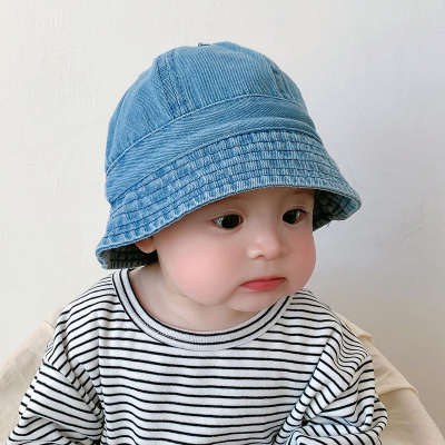 韩版小孩遮阳防晒盆帽