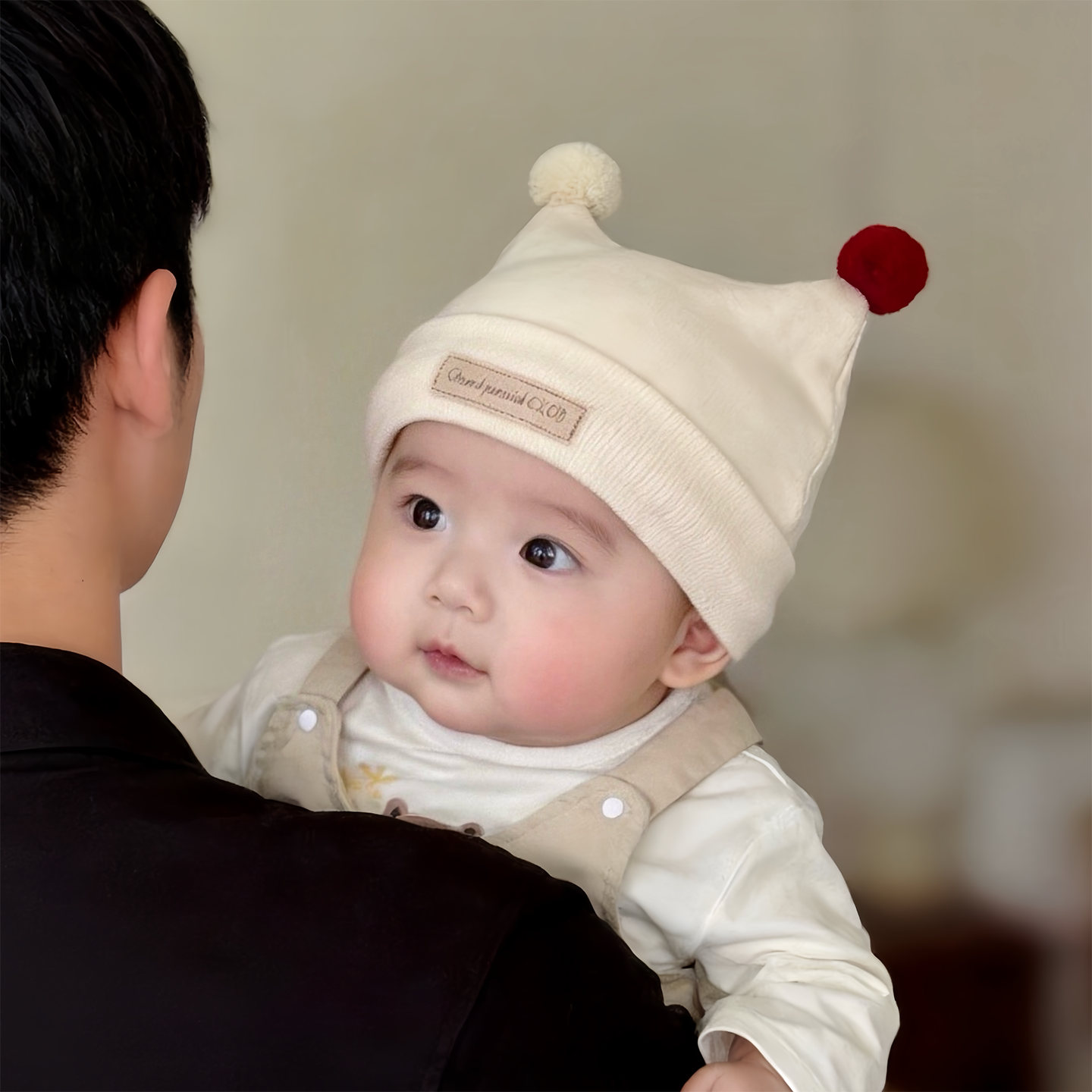 婴幼儿帽子秋冬款保暖防风护囟门胎帽男孩女宝宝小月龄可爱套头帽