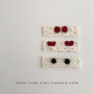 婴幼儿护囟门帽子夏季薄款纯棉小月龄发饰女宝宝甜美新生儿发带韩