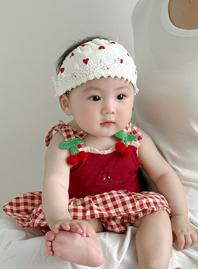 婴幼儿帽子夏季薄款护囟门胎帽新生女宝宝空调居家帽遮阳空顶帽潮