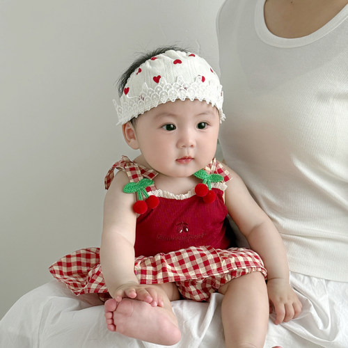 婴幼儿帽子夏季薄款护囟门胎帽新生女宝宝空调居家帽遮阳空顶帽潮