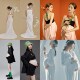 韩版 新款 甜美妈咪拍艺术照衣服 白纱裙孕妇照服装 孕妇大肚照服装