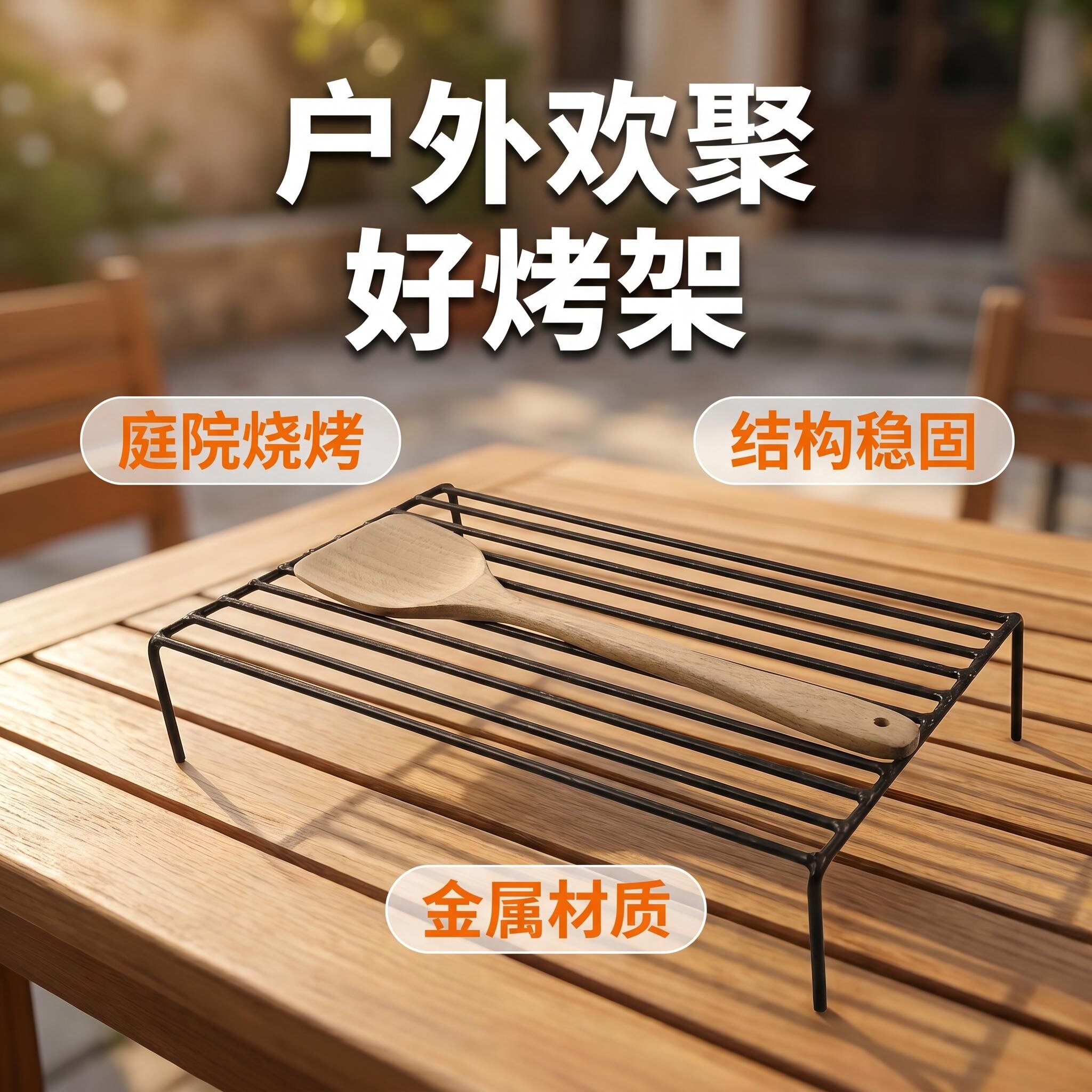 方形烤架户外烧烤围炉煮茶烘干蒸