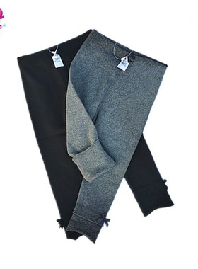 海威迩童装女童春秋新款松紧腰百搭针织纯棉弹力打底裤长裤204502