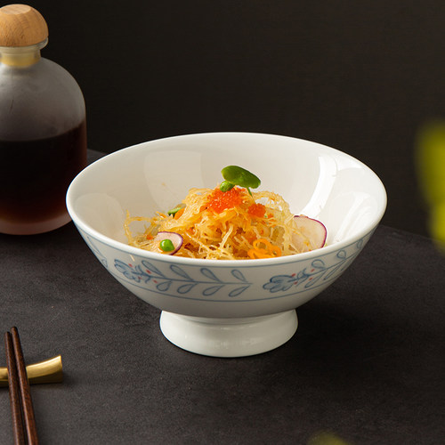 面碗陶瓷炒菜碗醴陵釉下五彩