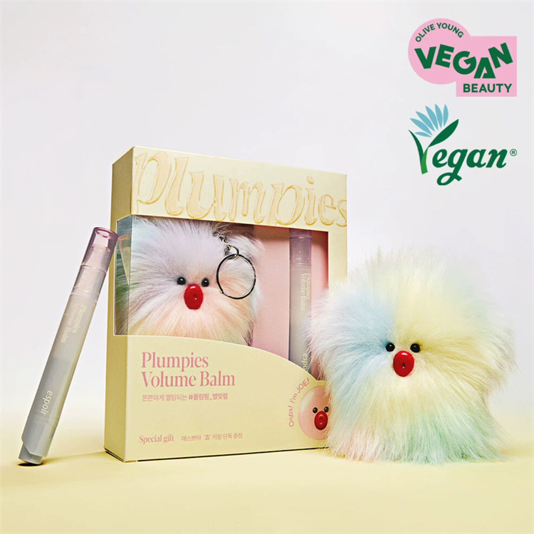 带挂件韩国espoir艾丝珀限定唇蜜唇彩丰唇plumpies vegan volume