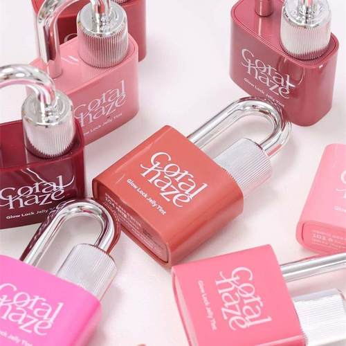 锁头唇釉coralhaze韩国小众新品glowlock jelly tint限时水光镜面