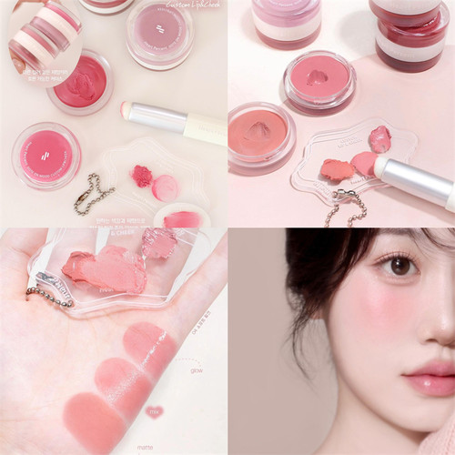 新品发售韩国heartpercent唇颊两用膏唇膏腮红双质地哑光水光两用