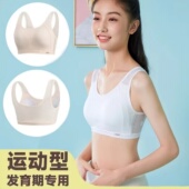 奥美芬内衣少女定型运动防震跑步一体学生背心式 无钢圈薄款 文胸