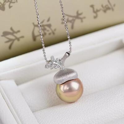 S925纯银吊坠配件榛子遮瑕小项坠