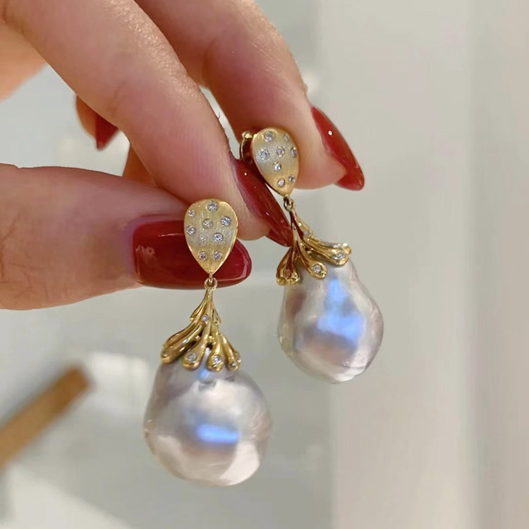 DIY珍珠配件S925银巴洛克章鱼款