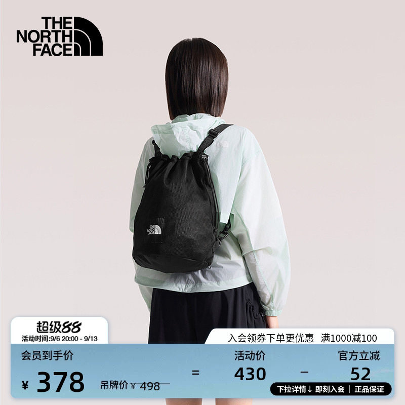 北面男女轻量束口双肩包图片