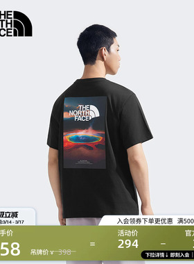 北面男女同款纯棉宽松短袖T恤户外休闲透气新款TheNorthFace|8DEW