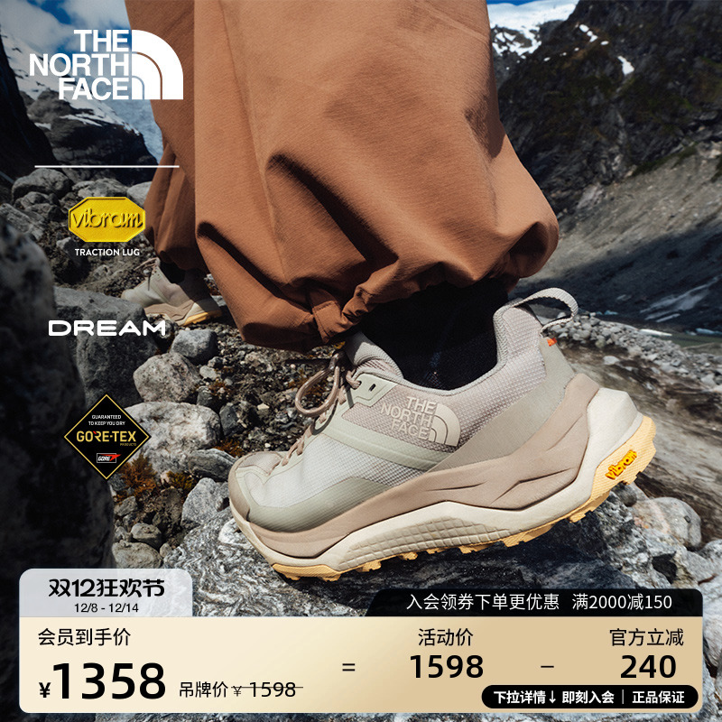 北面女GTX防水低帮徒步鞋
