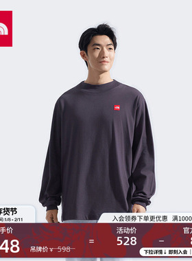 北面Red Box男纯棉休闲长袖T恤运动户外新款TheNorthFace|8EG4
