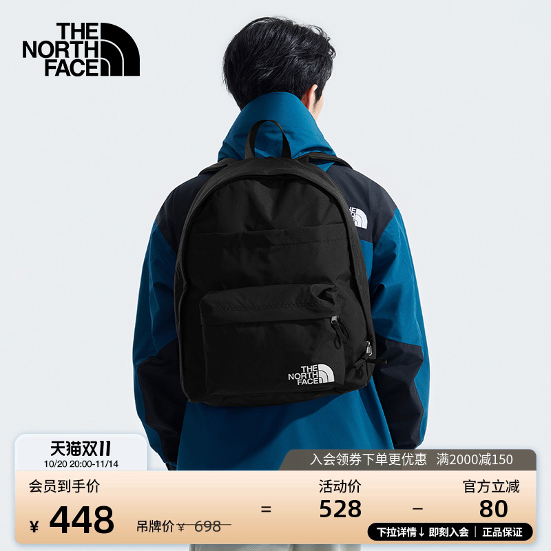 北面情侣款城市休闲双肩背包