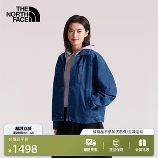 北面Denim牛仔外套女多口袋牛仔衣户外透气新款 8FZS TheNorthFace