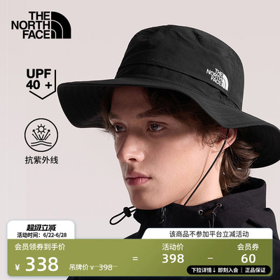 北面男女同款防晒渔夫帽