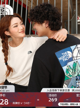 北面男女同款TDC印花系列短袖T恤户外透气新款TheNorthFace|8GZ0