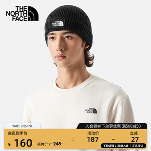 3FJX 北面男女同款 Logo Box针织帽舒适保暖冬季 户外TheNorthFace