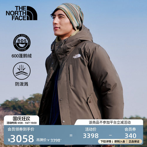 经典款北面男保暖防泼水鹅绒服