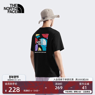 北面男女同款纯棉短袖T恤运动户外休闲透气新款TheNorthFace|8DC1