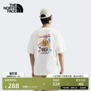 TheNorthFace T恤户外透气夏新款 8D85 纯棉印花短袖 北面男女同款