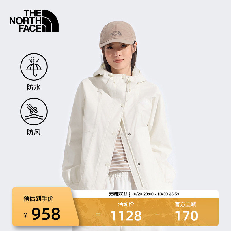 北面云A壳冲锋衣女款硬壳防水外套运动户外TheNorthFace