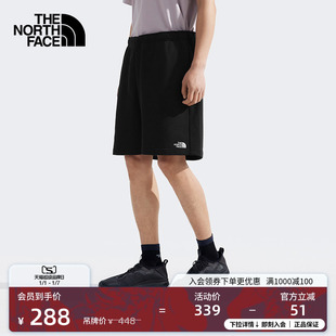 88GD TheNorthFace 北面男纯棉宽松针织短裤 户外休闲透气夏季