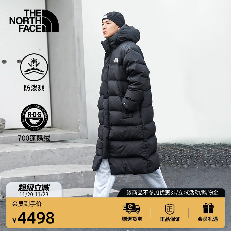 北面男保暖鹅绒ICON长款羽绒服