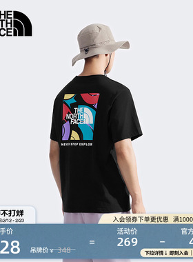 北面男女同款纯棉短袖T恤运动户外休闲透气新款TheNorthFace|8DC1