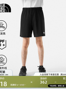北面男Zephyr防泼溅短裤宽松防晒户外徒步旅行TheNorthFace|87W5